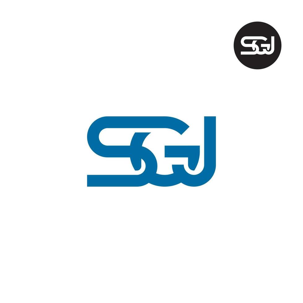 lettera sg monogramma logo design vettore
