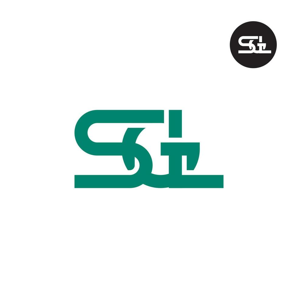 lettera sgl monogramma logo design vettore