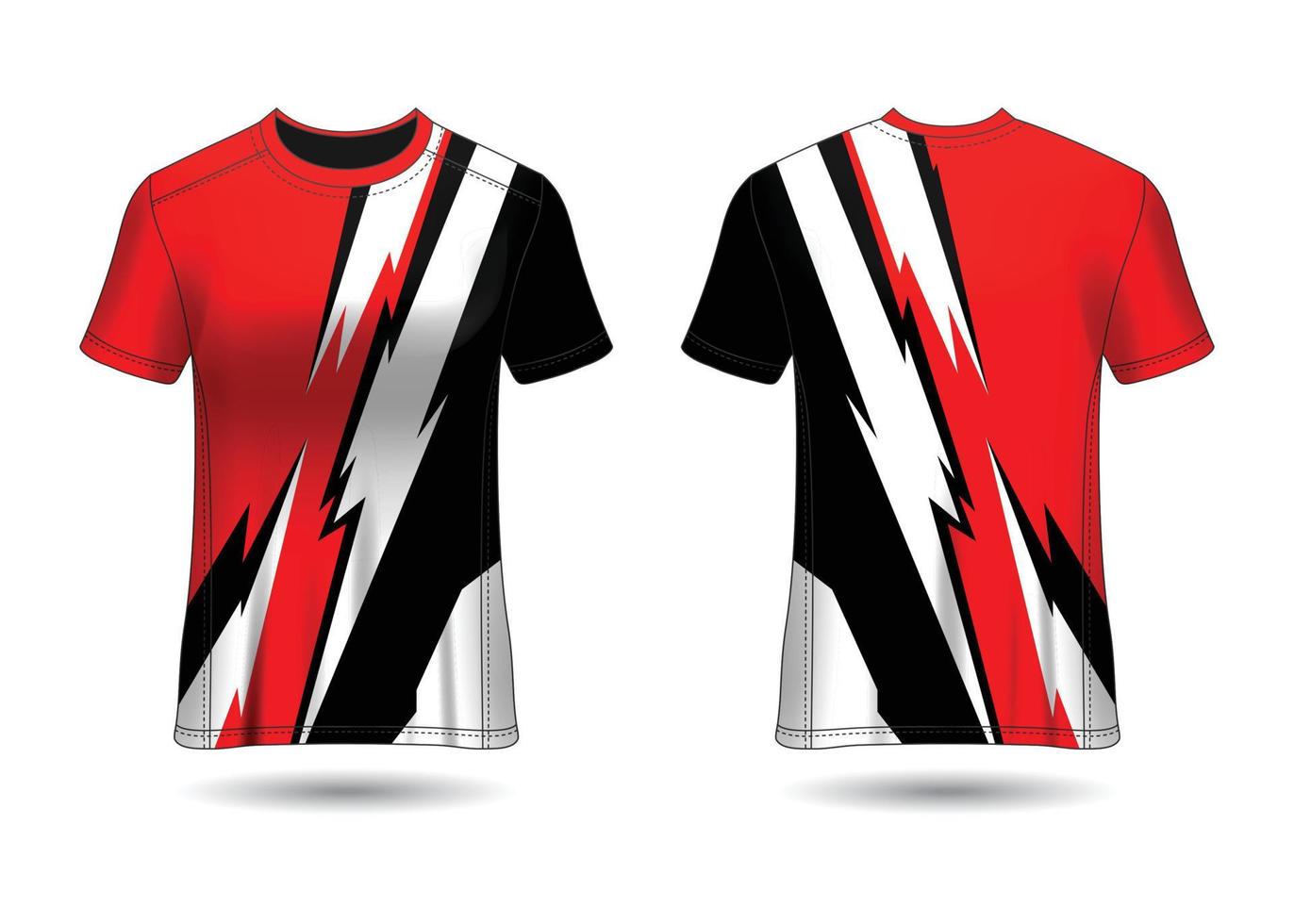 t-shirt design sportivo. maglia da corsa per club vettore