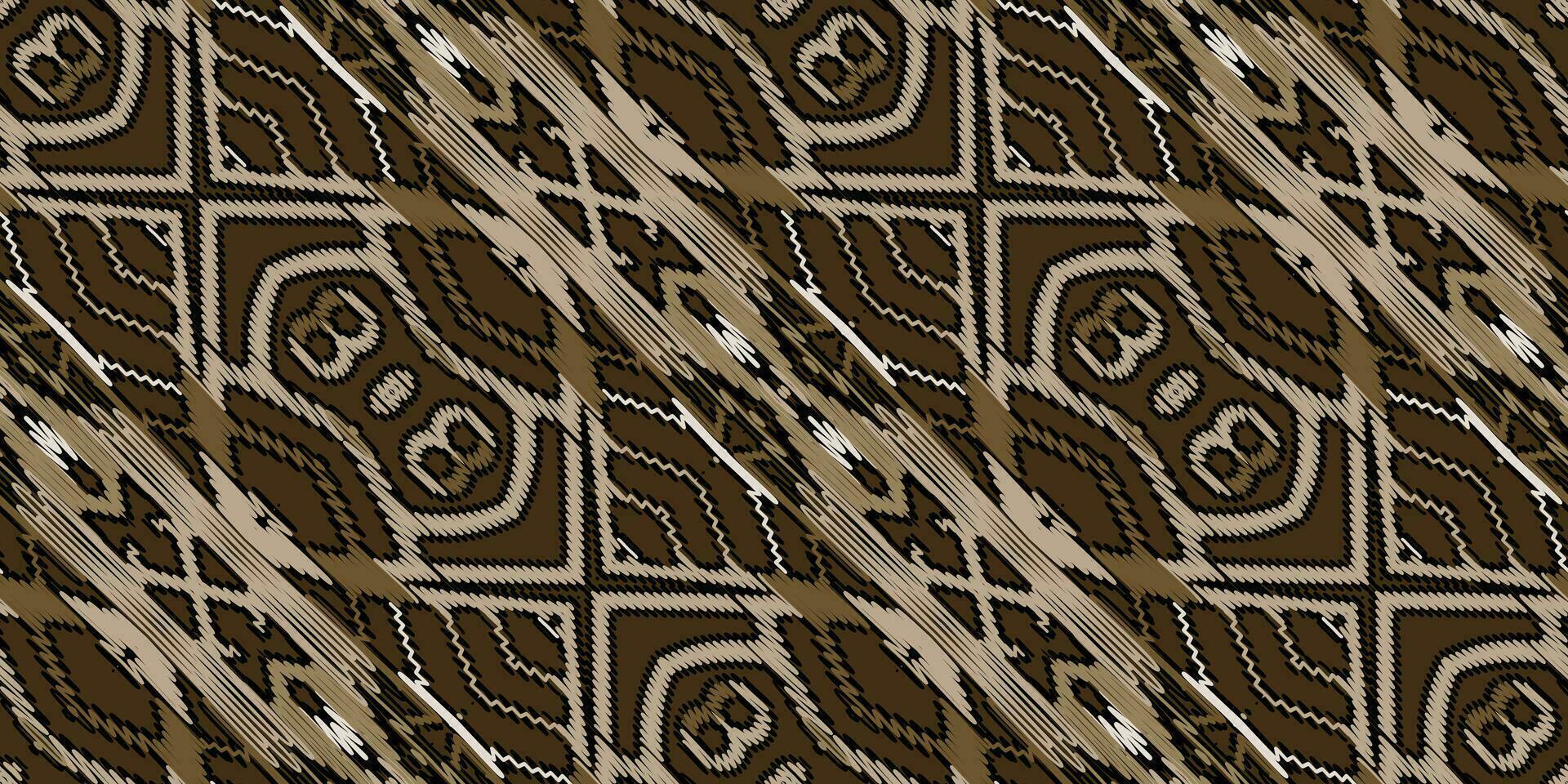 seta tessuto patola sari modello senza soluzione di continuità australiano aborigeno modello motivo ricamo, ikat ricamo vettore design per Stampa indigeno arte aborigeno arte modello floreale Kurti Mughal confine