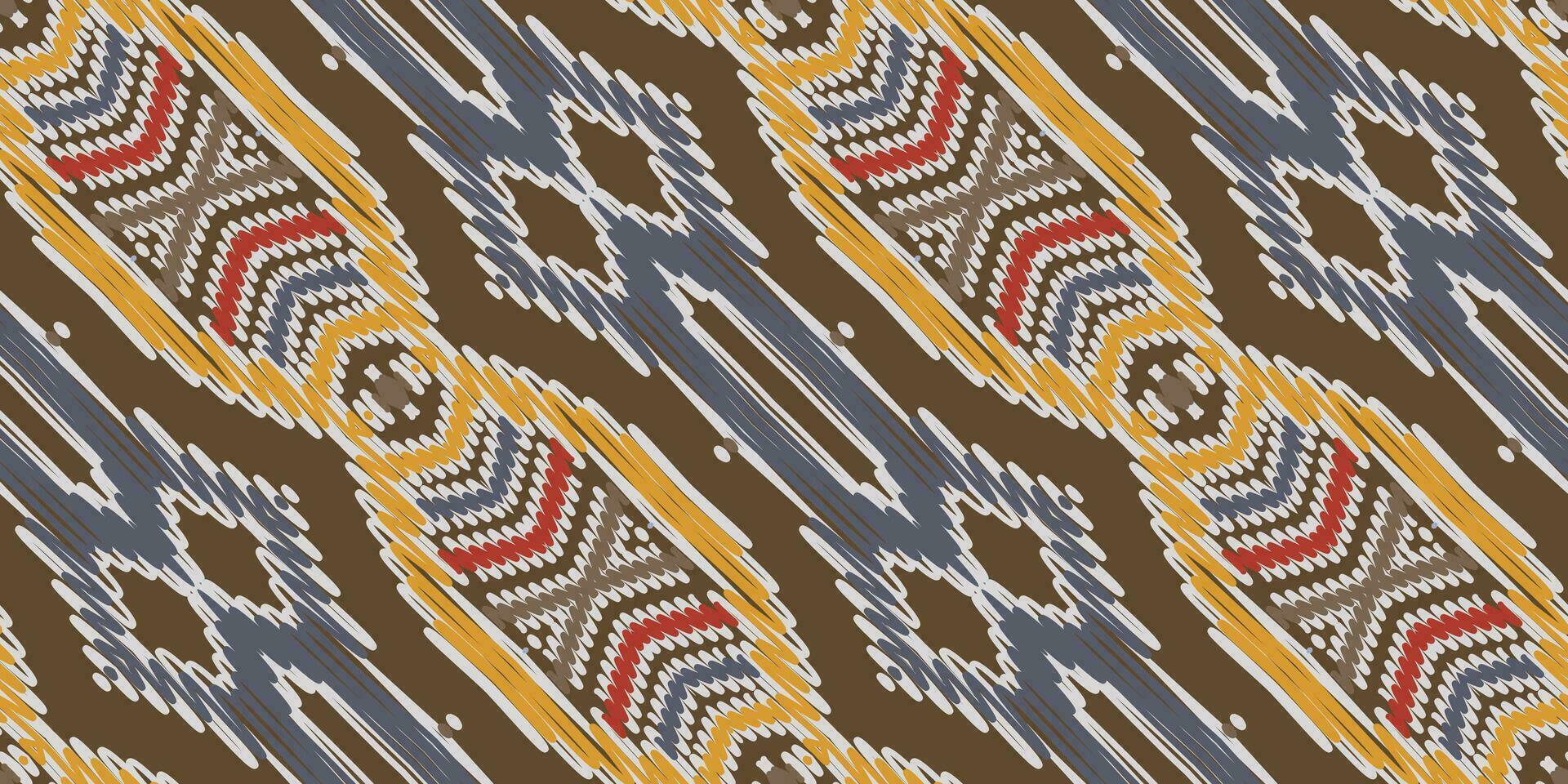 nordico modello senza soluzione di continuità australiano aborigeno modello motivo ricamo, ikat ricamo vettore design per Stampa indigeno arte aborigeno arte modello floreale Kurti Mughal confine