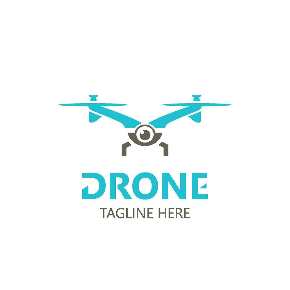 fuco aereo con telecamera vettore modello icona. logo fotografia fuco vettore. quadcopter piatto stile