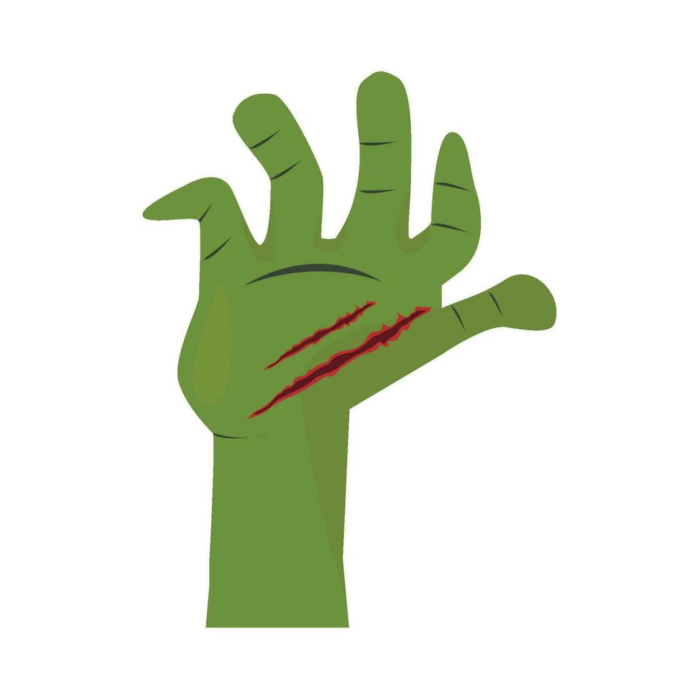 mano zombie illustrazione vettore