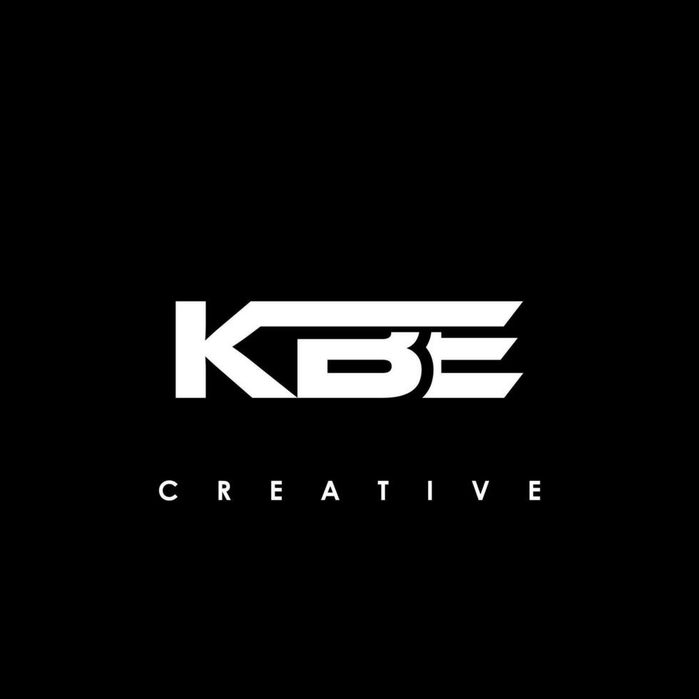 kbe lettera iniziale logo design modello vettore illustrazione