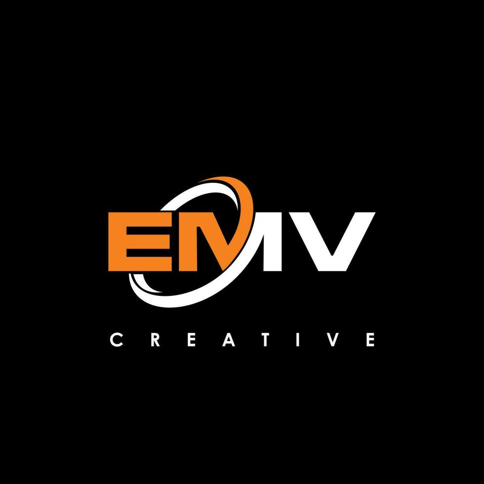 emv lettera iniziale logo design modello vettore illustrazione