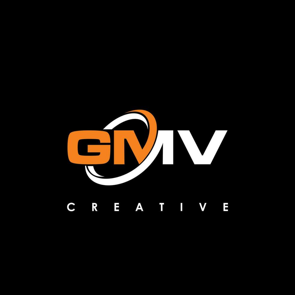 gmv lettera iniziale logo design modello vettore illustrazione