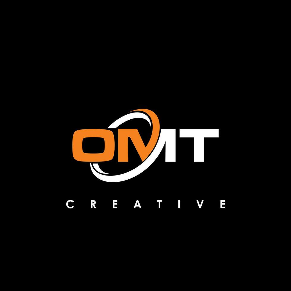 omt lettera iniziale logo design modello vettore illustrazione