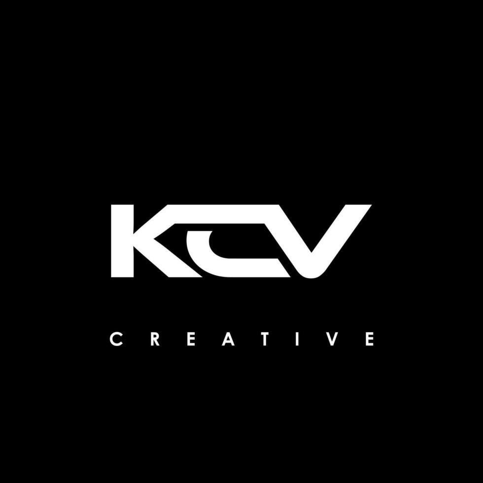 kcv lettera iniziale logo design modello vettore illustrazione