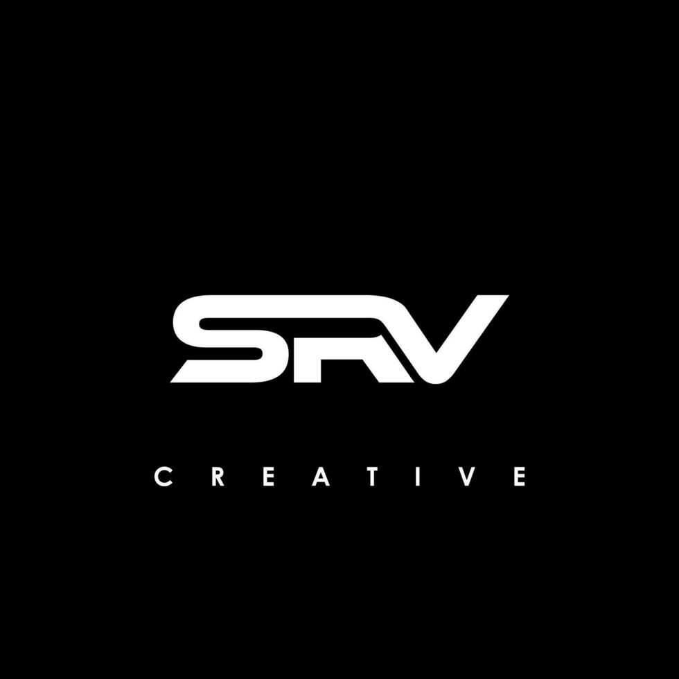 srv lettera iniziale logo design modello vettore illustrazione