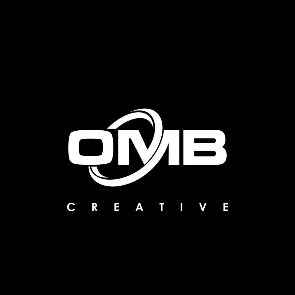 omb lettera iniziale logo design modello vettore illustrazione