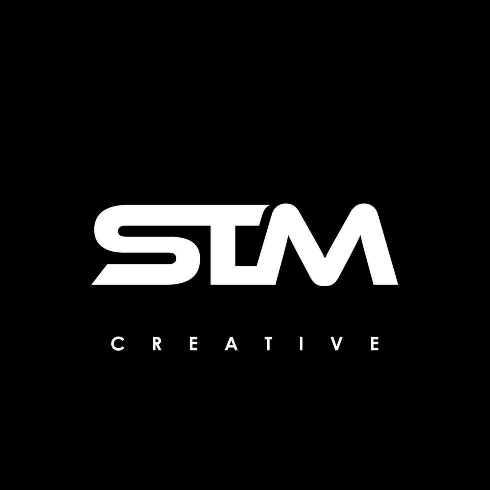 stm lettera iniziale logo design modello vettore illustrazione