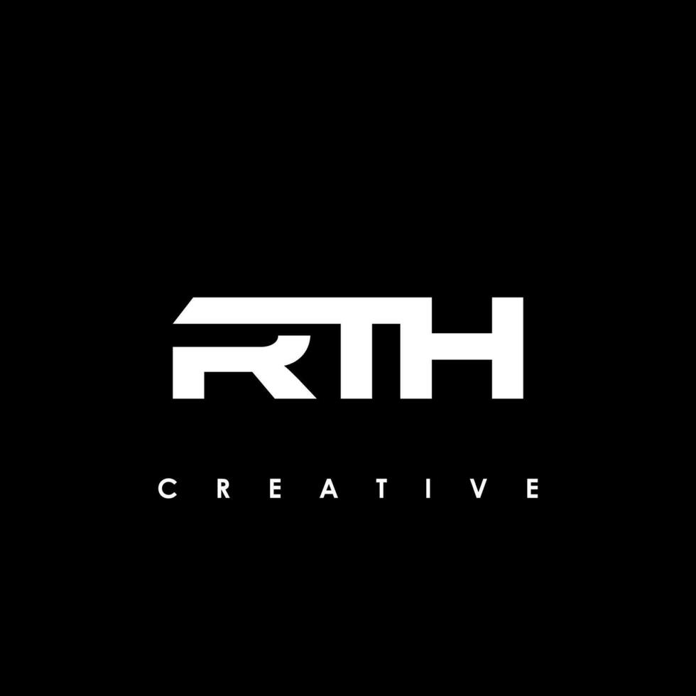 rth lettera iniziale logo design modello vettore illustrazione