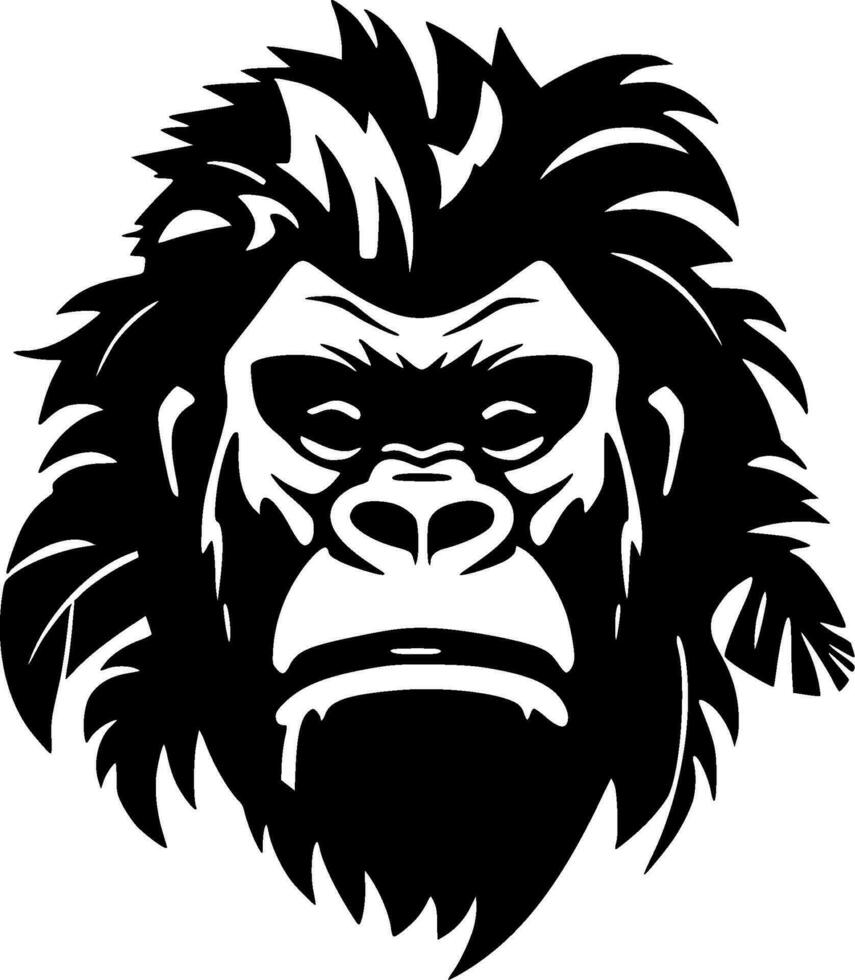 gorilla, minimalista e semplice silhouette - vettore illustrazione