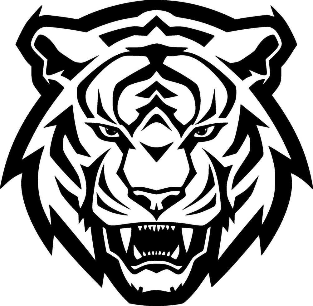 tigre - minimalista e piatto logo - vettore illustrazione