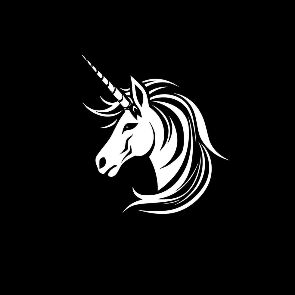 unicorno, minimalista e semplice silhouette - vettore illustrazione