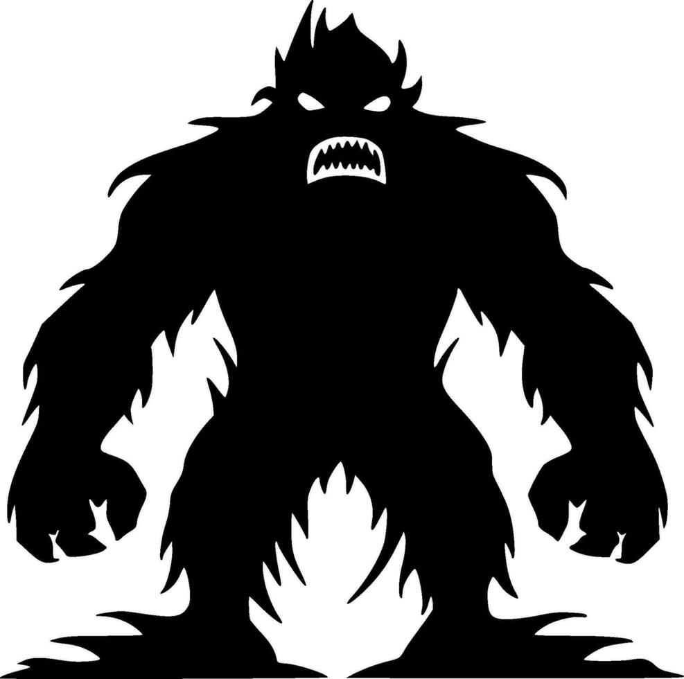 bigfoot - minimalista e piatto logo - vettore illustrazione