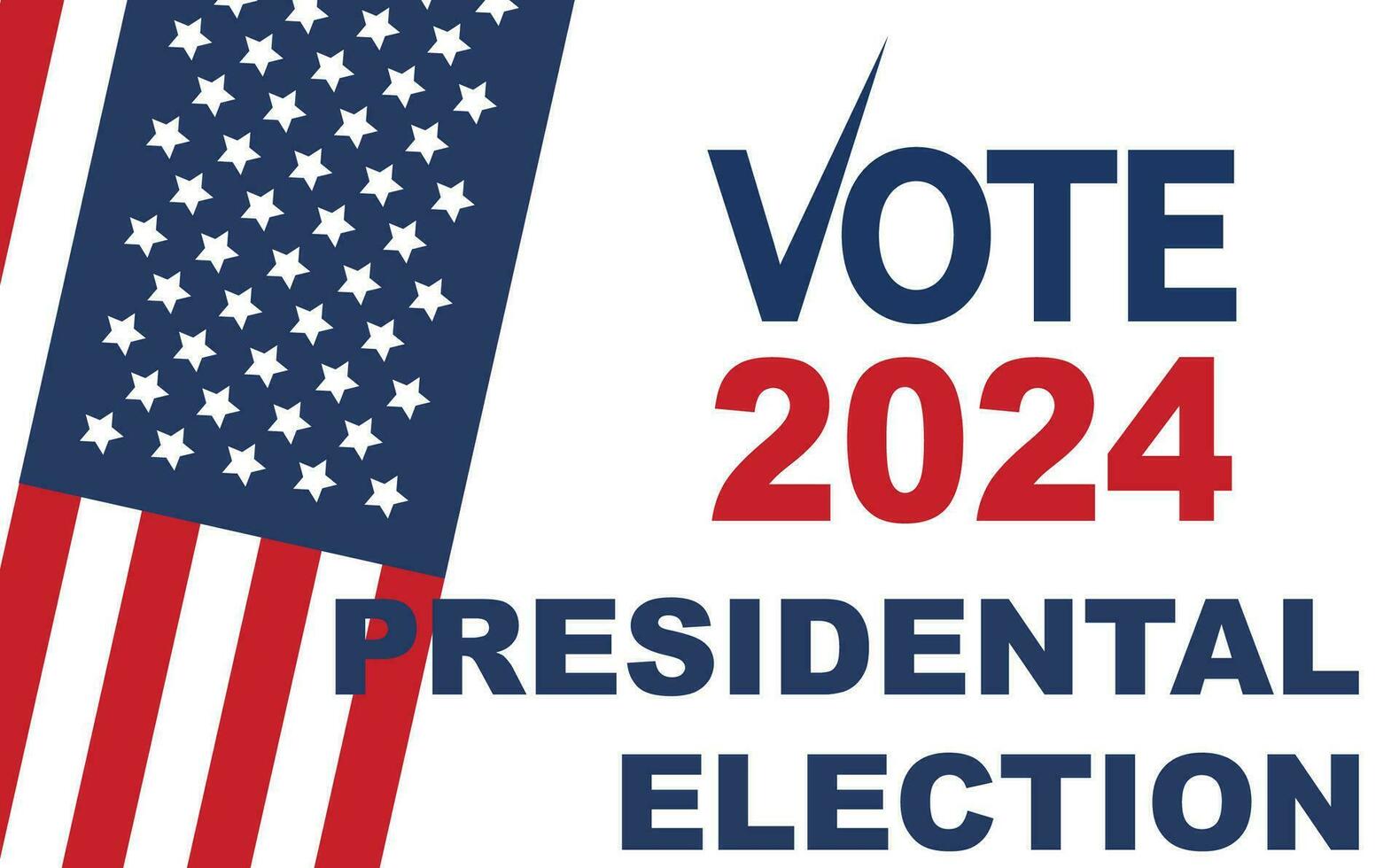 2024 presidenziale elezione giorno nel Stati Uniti d'America, novembre 5, carta design. votazione per il tuo futuro vettore