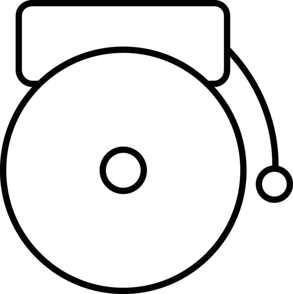 scuola campana schema vettore illustrazione icona