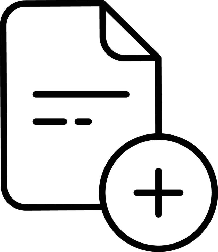 Inserisci documento schema vettore illustrazione icona