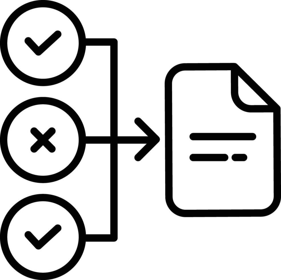 organizzare documento schema vettore illustrazione icona