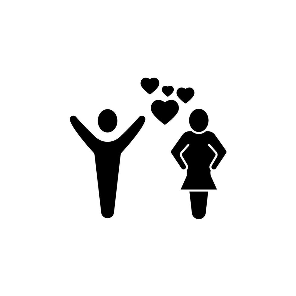 dichiarazione di amore concetto linea icona. semplice elemento illustrazione. dichiarazione di amore concetto schema simbolo design. vettore
