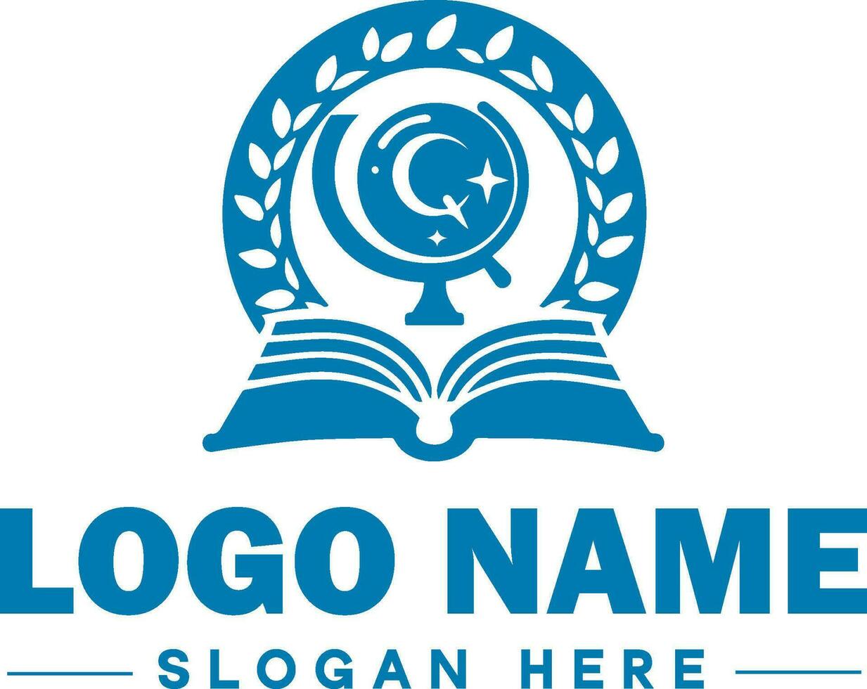 formazione scolastica logo per scuola, Università, Università, istituire e icona simbolo pulito piatto moderno minimalista logo design modificabile vettore
