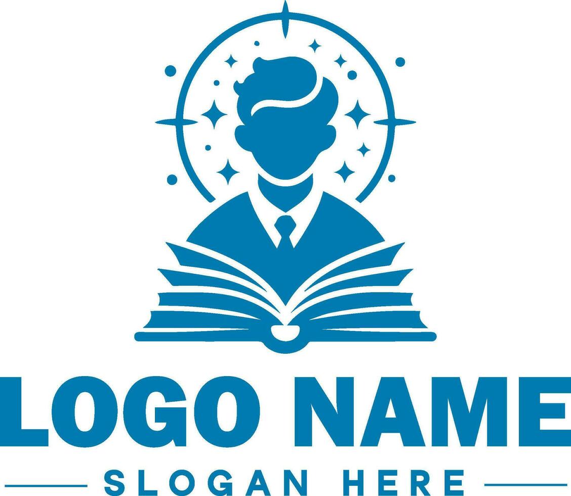 formazione scolastica logo per scuola, Università, Università, istituire e icona simbolo pulito piatto moderno minimalista logo design modificabile vettore