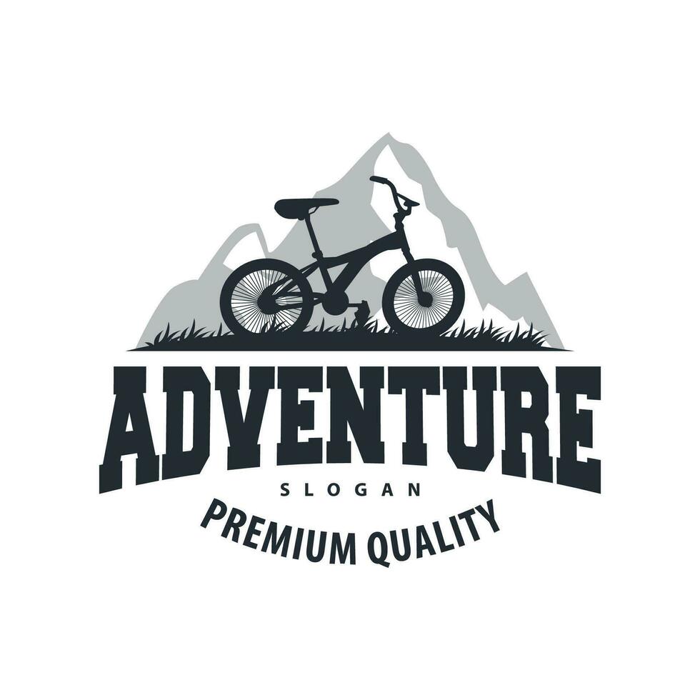 bicicletta logo design bicicletta sport club semplice Vintage ▾ nero silhouette modello illustrazione vettore