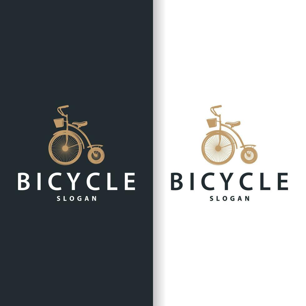 bicicletta logo design bicicletta sport club semplice Vintage ▾ nero silhouette modello illustrazione vettore