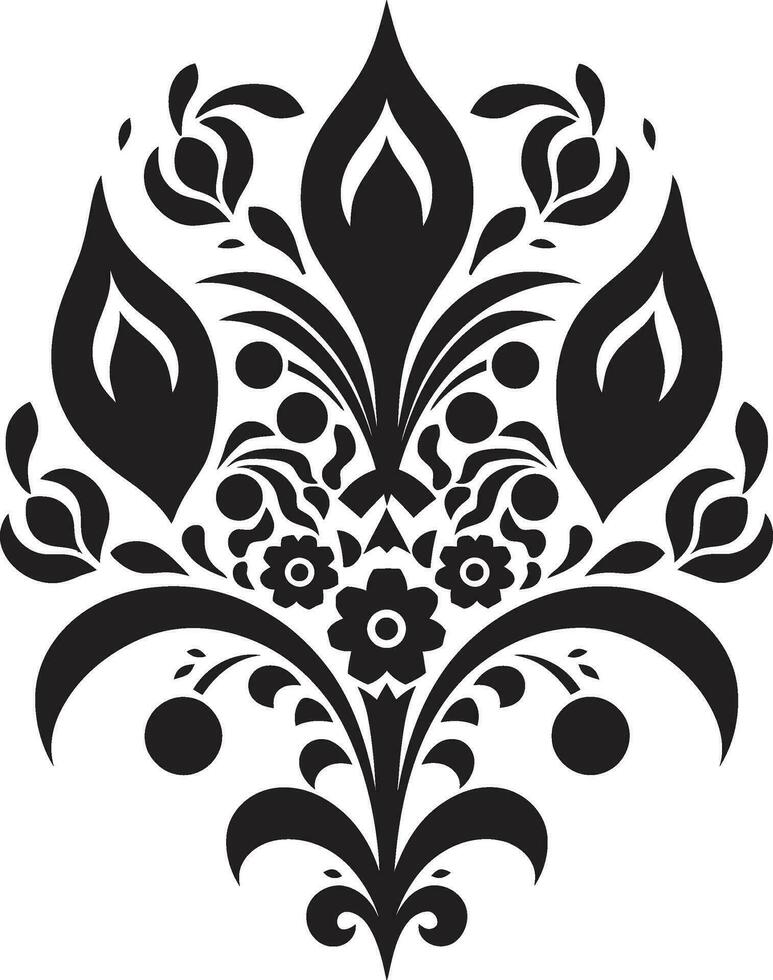 artigianale eredità etnico floreale vettore simbolo nativo fiorire emblema etnico floreale logo icona