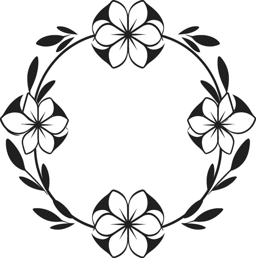 semplice floreale essenza mano disegnato nero emblema elegante vettore botanici minimalista logo icona