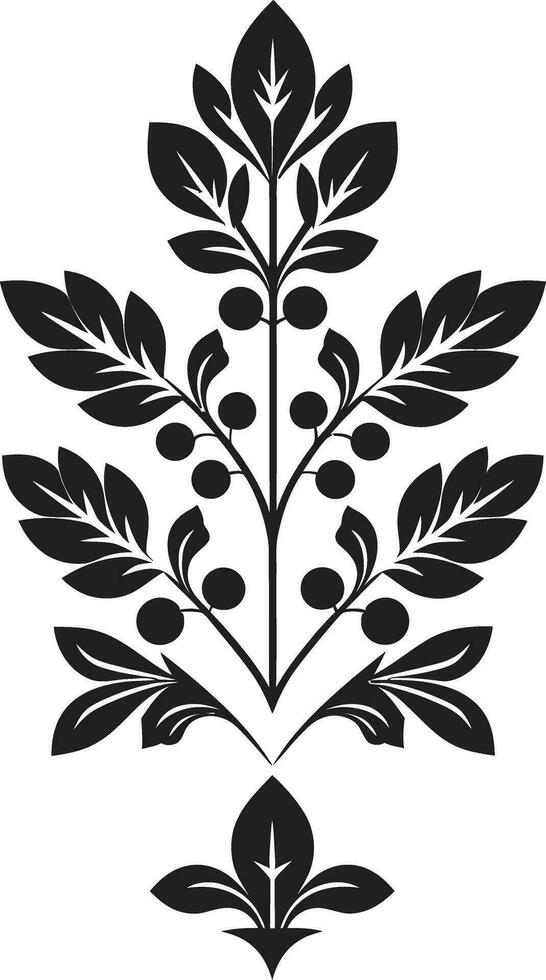 petalo armonia nero floreale emblema geometrico eleganza floreale vettore piastrella design