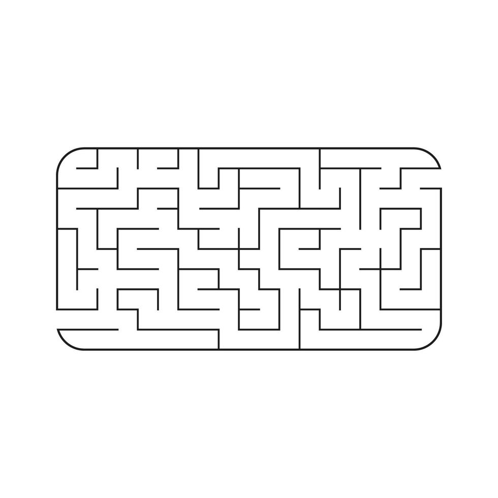 labirinto astratto. gioco per bambini. puzzle per bambini. enigma del labirinto. illustrazione vettoriale