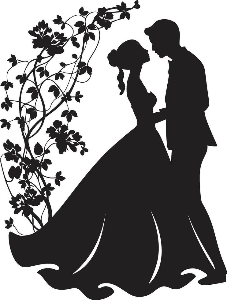 personalizzato eleganza coppie decorativo telaio opulento affare sposa e sposo ricordo telaio vettore