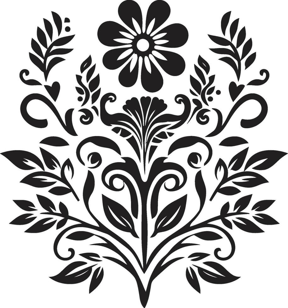 culturale fioritura etnico floreale vettore logo eredità petali decorativo etnico floreale emblema