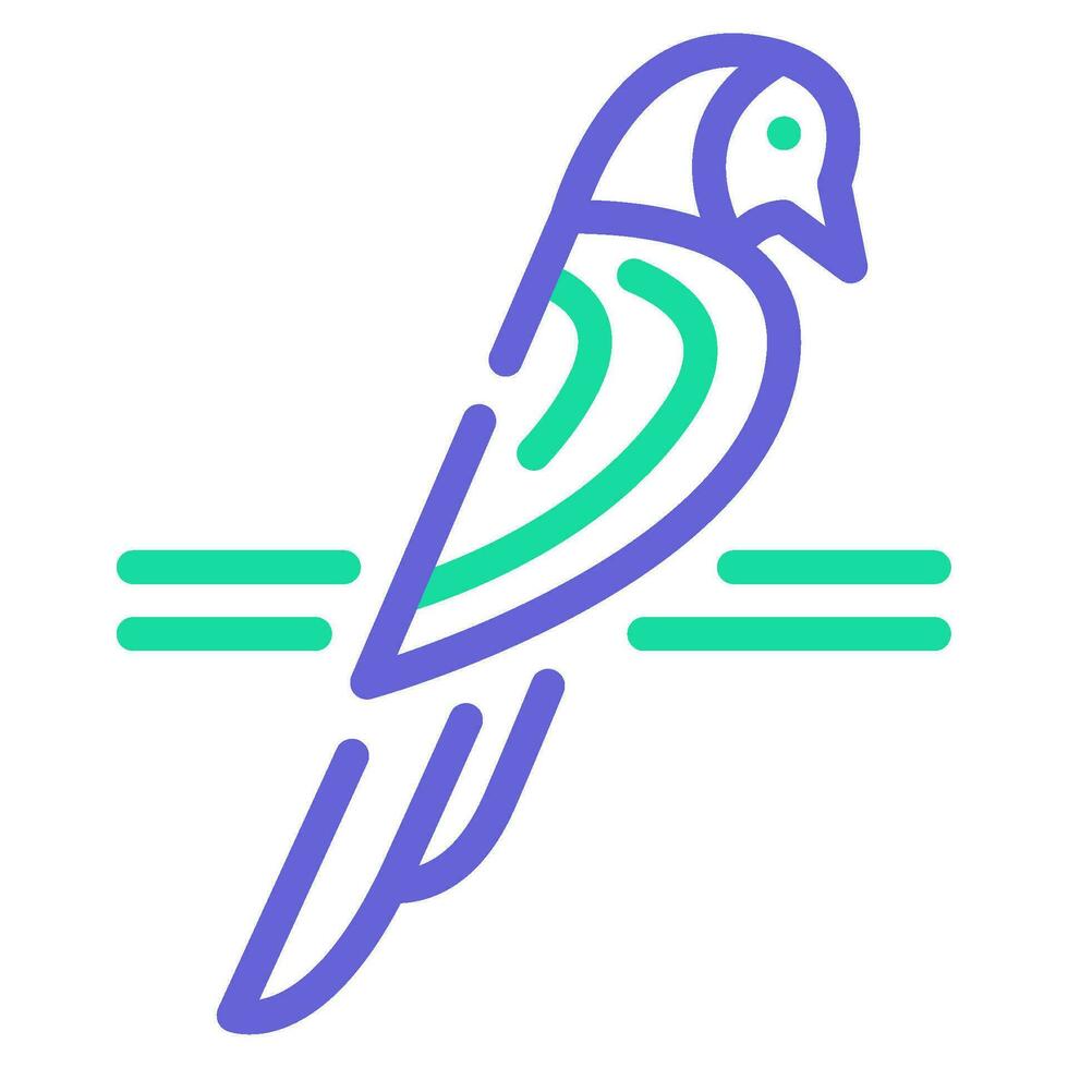 pappagallino icona illustrazione per ragnatela, app, infografica, eccetera vettore
