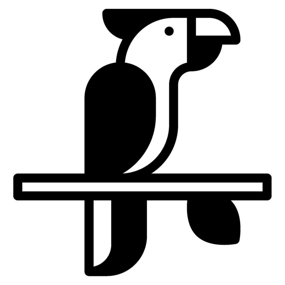 pappagallo icona illustrazione per ragnatela, app, infografica, eccetera vettore