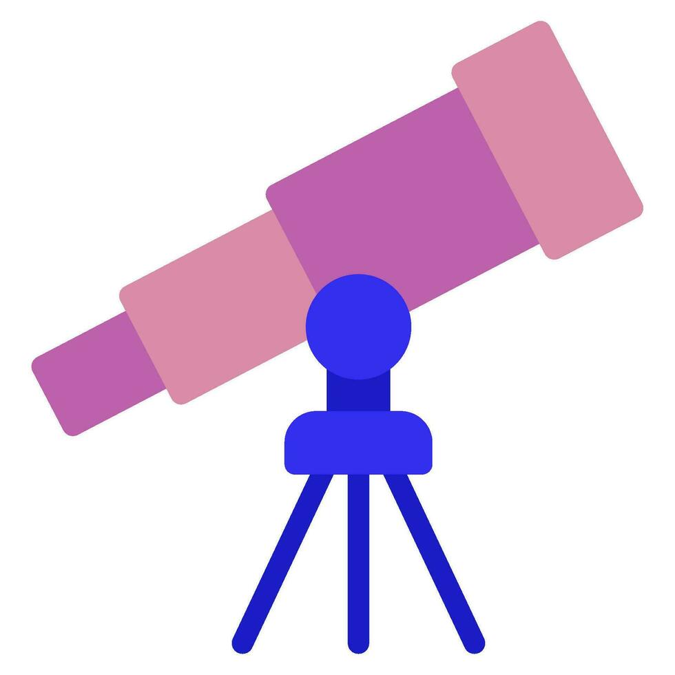 telescopio icona illustrazione per ragnatela, app, infografica, eccetera vettore