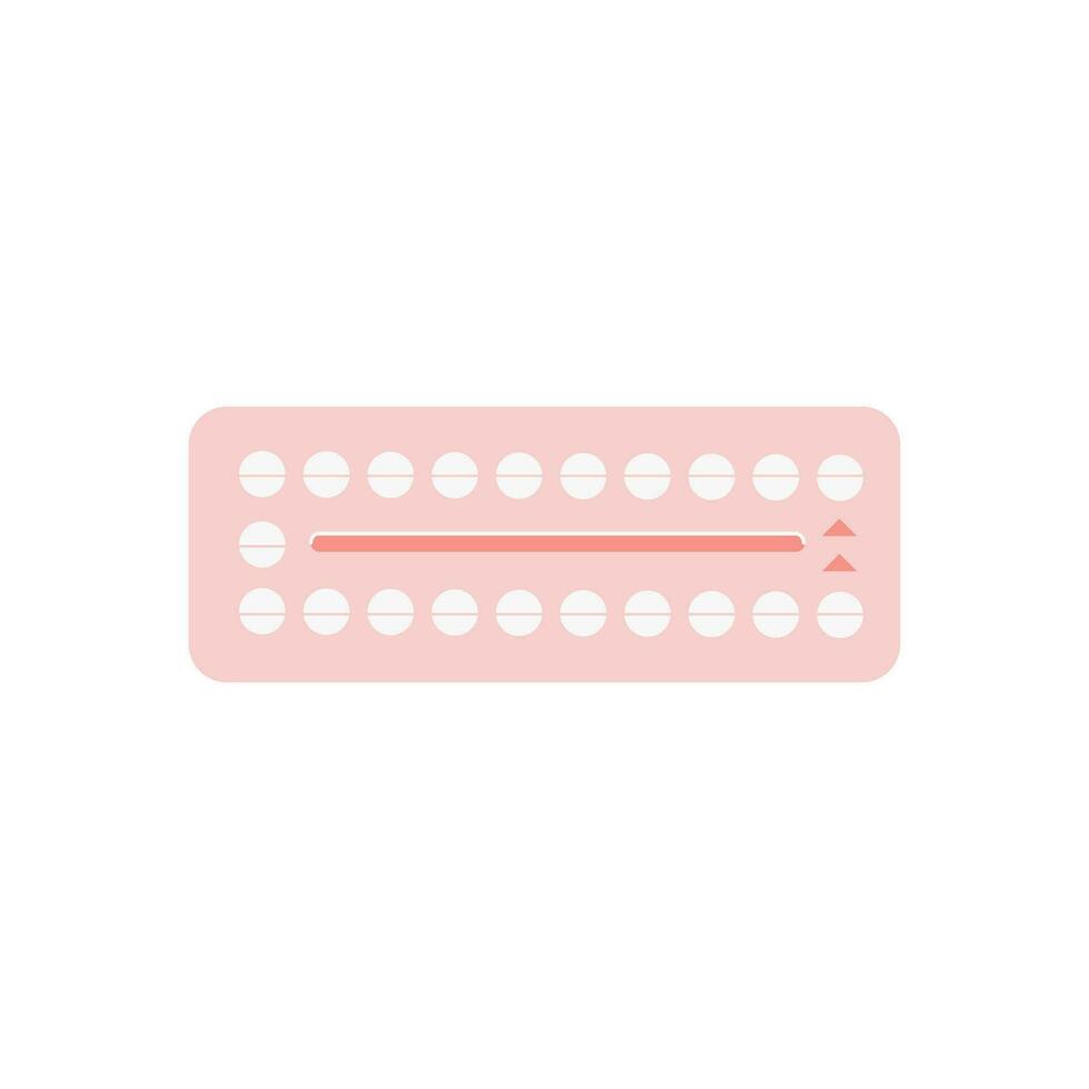 webwomen contraccettivo ormonale nascita controllo medicazione colorato piatto stile icona. femmina orale contraccezione pillole vescica. sicuro sesso vettore elemento.