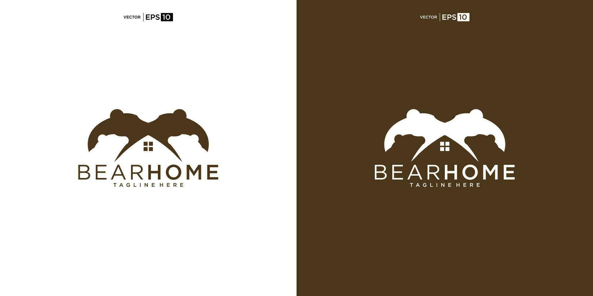 orso Casa logo design modello. orso Casa casa logo fricchettone retrò Vintage ▾ vettore icona illustrazione