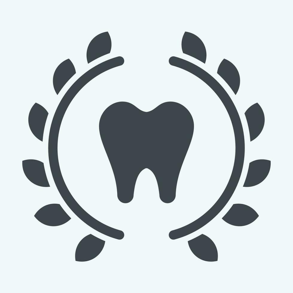 icona bretelle. relazionato per dentale simbolo. glifo stile. semplice design modificabile. semplice illustrazione vettore
