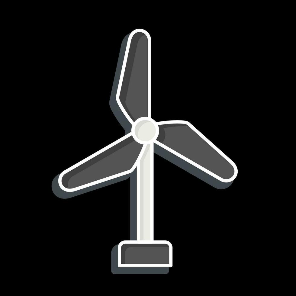 icona turbina. relazionato per Spagna simbolo. lucido stile. semplice design modificabile. semplice illustrazione vettore