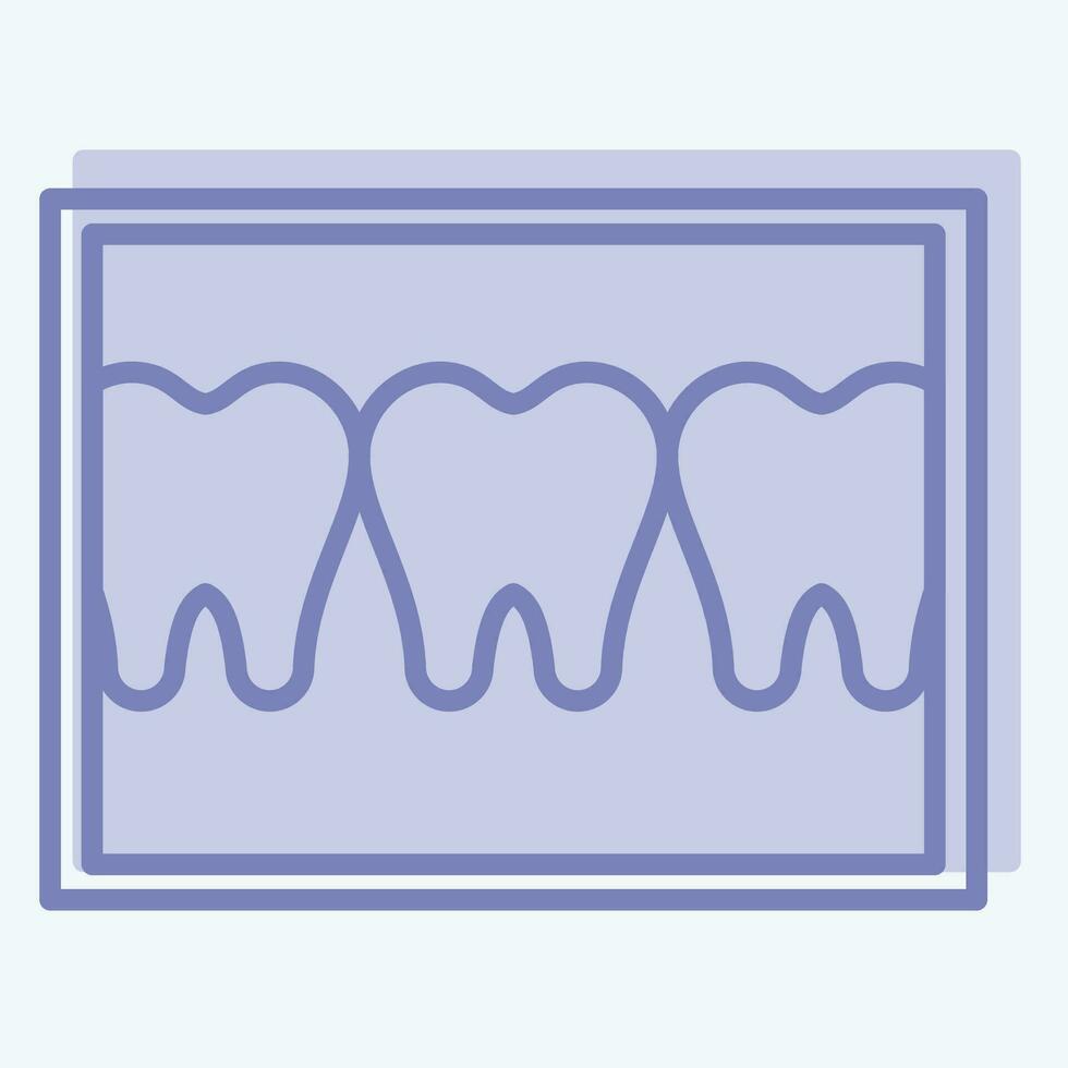 icona dentale imaging. relazionato per dentale simbolo. Due tono stile. semplice design modificabile. semplice illustrazione vettore