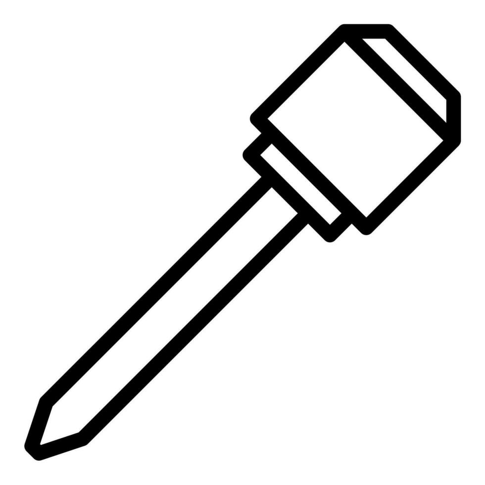 cacciavite icona o logo illustrazione schema nero stile vettore