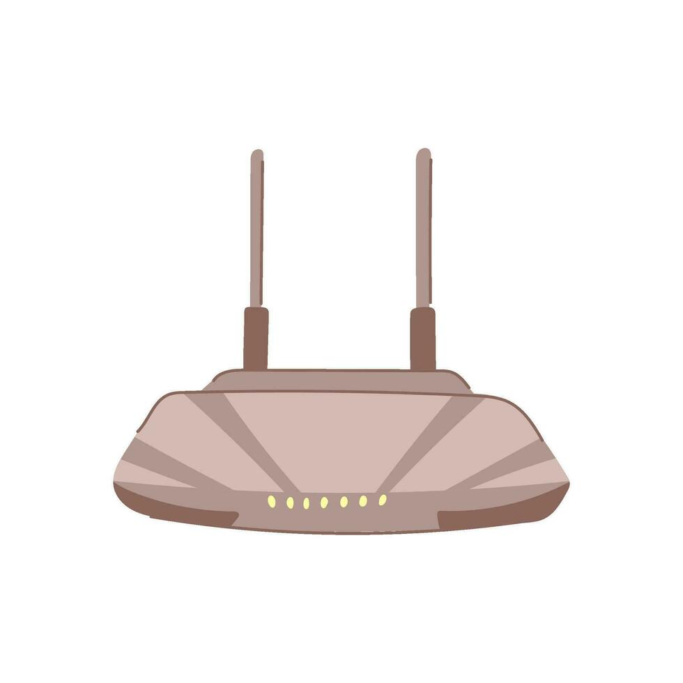 casa router cartone animato vettore illustrazione