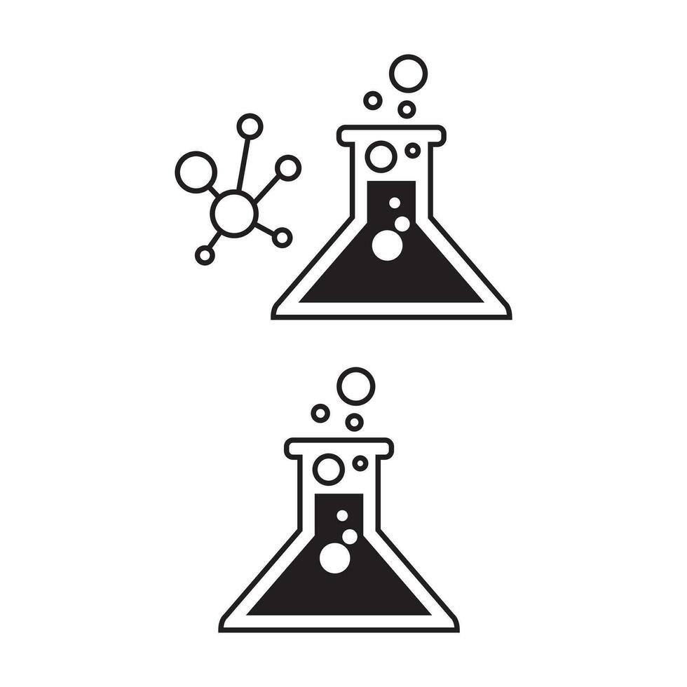 chimico formula reazione elementi icona etichetta design vettore