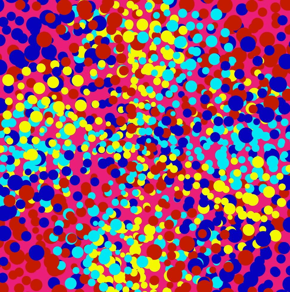 originale astratto vettore modello nel il modulo di colorato polka puntini su un' rosa sfondo