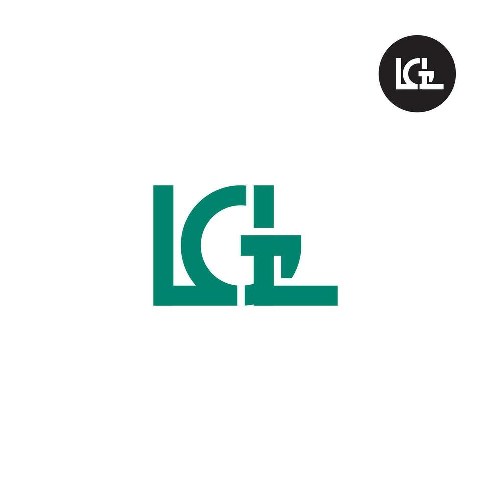 lettera lgl monogramma logo design vettore