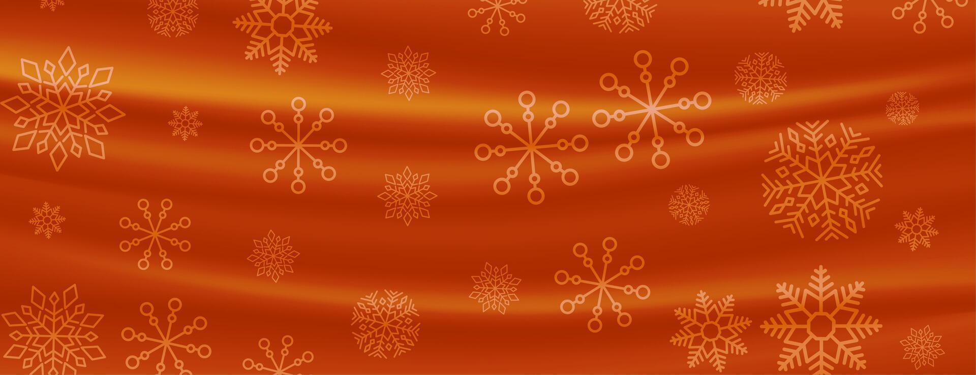 tenda stile allegro Natale i fiocchi di neve bandiera vettore
