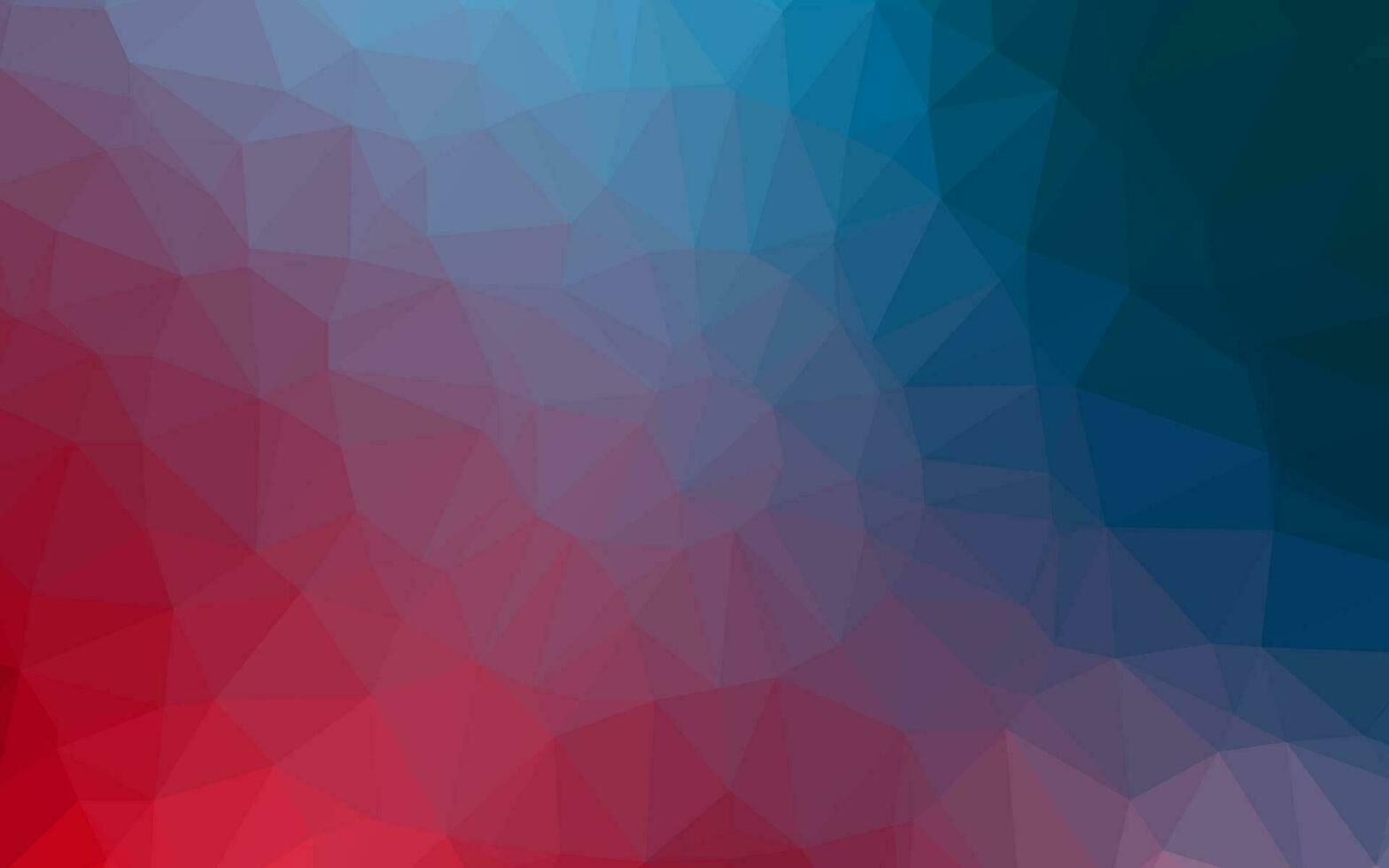 layout low poly di vettore blu scuro, rosso.